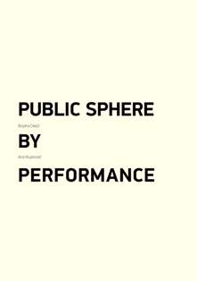 Public Sphere by Performance front cover