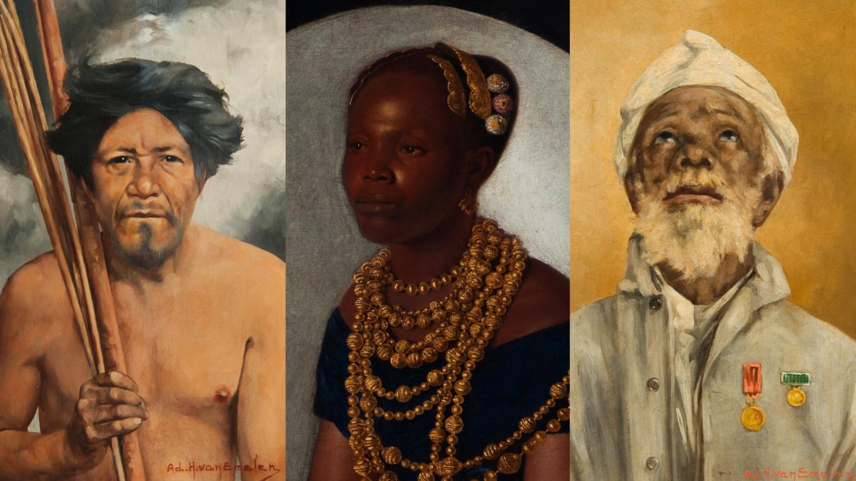 "Índio com arco e flecha" de Adrian Henri Vital Van Emelen, Baiana (auteur.e inconnu.e) et "Herói da Guerra do Paraguai" de Adrian Henri Vital Van Emelen "Índio com arco e flecha" de Adrian Henri Vital Van Emelen, Baiana (auteur.e inconnu.e) et "Herói da Guerra do Paraguai" de Adrian Henri Vital Van Emelen